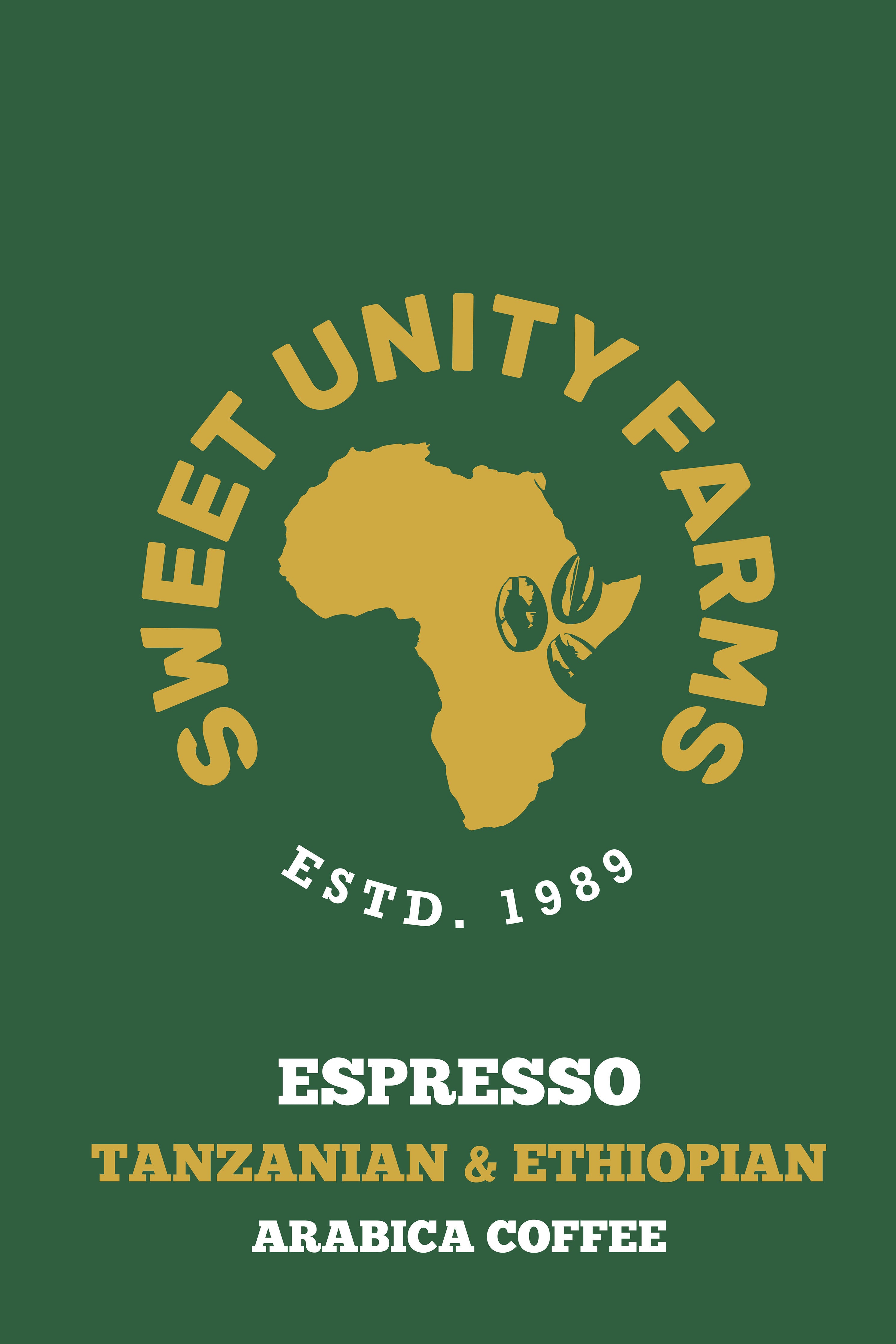 Espresso Ethiopian & Tanzanian – Sweet Unity Farms Coffee